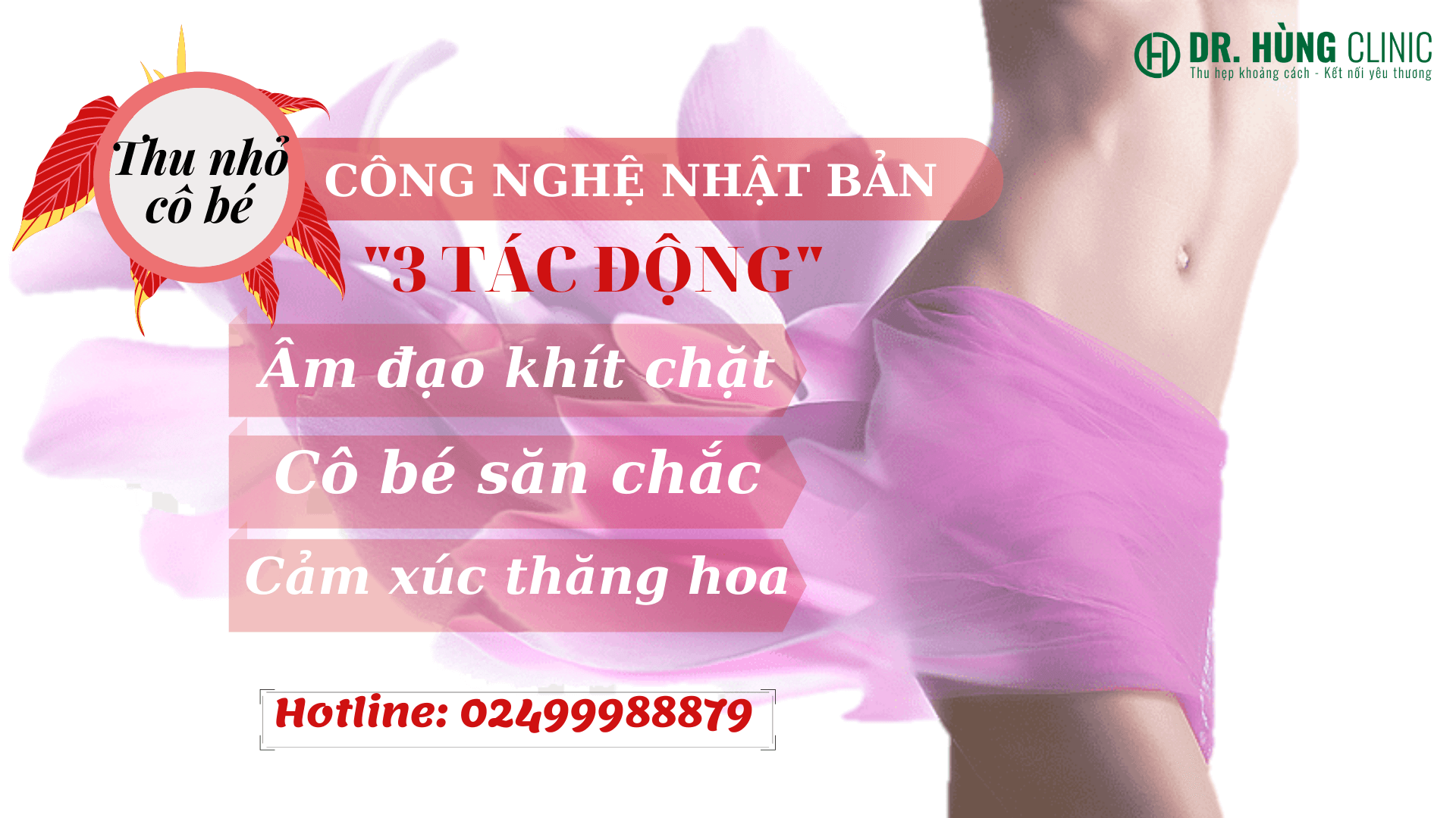 Thu nhỏ âm đạo an toàn tuyệt đối với Công nghệ Nhật Bản mới nhất